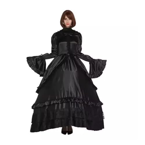 MCORKHUEIRGH Sissy Girl Lockable Dress Maid Cosplay Christmas Costume Customized,black,L MCORKHUEIRGH Sissy Girl Lockable Dress Maid Cosplay Christmas Costume Customized,black,L von MCORKHUEIRGH