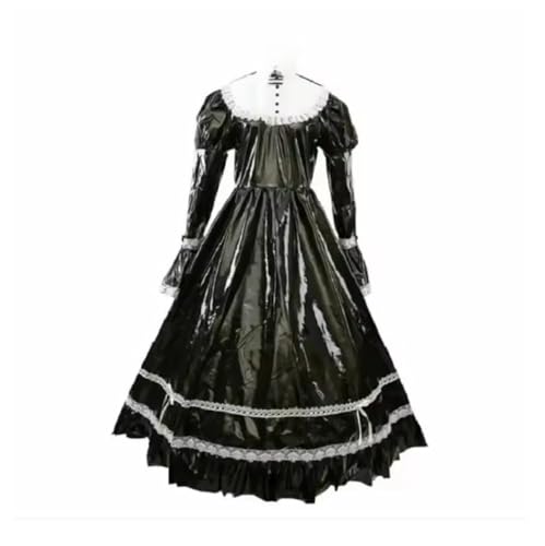 MCORKHUEIRGH Sissy Niangniang Girl Maid PVC Dress Uniform Cosplay Clothing Instig,black,6XL MCORKHUEIRGH Sissy Niangniang Girl Maid PVC Dress Uniform Cosplay Clothing Instig,black,6XL von MCORKHUEIRGH