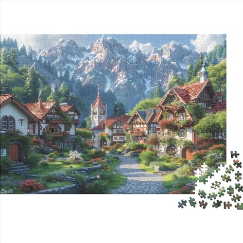 Alps Hölzernes Puzzles Für Die Ganze Familie 300 Teile Mountain Herausforderung Spielzeug Geschenke Heimdekoration Puzzle 300pcs (40x28cm) von MCSQAEEZE