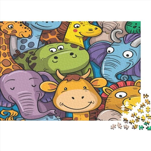 Animal Sail Hölzernes Puzzles Für Die Ganze Familie 1000 Teile Animal Herausforderndes Spiel Heimdekoration Puzzle 1000pcs (75x50cm) von MCSQAEEZE