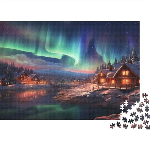 Aurora Hölzernes Nachhaltiges Puzzle Für Erwachsene 1000 Teile Arctic Herausforderndes Spiel Einzigartige Heimdekoration 1000pcs (75x50cm) von MCSQAEEZE