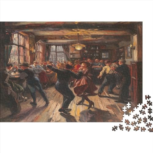 Ballroom Dancing Hölzernes Puzzles Für Erwachsene 1000 Teile Dance Puzzle Lernspiele Einzigartige Heimdekoration 1000pcs (75x50cm) von MCSQAEEZE