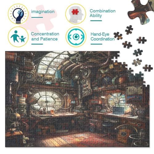 Bedroom Hölzernes Puzzles Für Die Ganze Familie 1000 Teile Bed Herausforderndes Spiel Geschenke Einzigartige Heimdekoration 1000pcs (75x50cm) von MCSQAEEZE