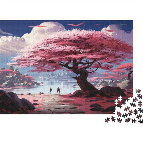 Cherry Blossoms Hölzernes Jigsaw Puzzles Für Die Ganze Familie 1000 Teile Picturesque Lernspiel Geschenke Heimdekoration Puzzle 1000pcs (75x50cm) von MCSQAEEZE