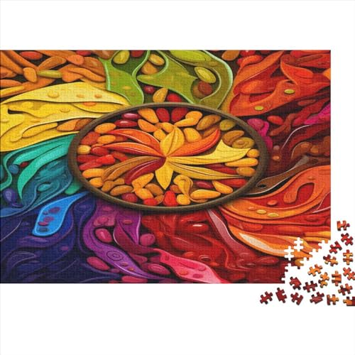 Colourful Spices Hölzernes Nachhaltiges Puzzle Für Erwachsene 300 Teile Spices Lernspiel Geschenke Einzigartige Heimdekoration 300pcs (40x28cm) von MCSQAEEZE
