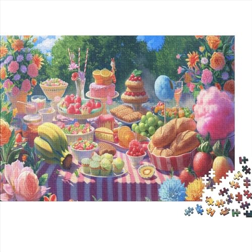 Desserts Hölzernes Puzzles Für Die Ganze Familie 1000 Teile Cake Puzzle Lernspiele Heimdekoration Puzzle 1000pcs (75x50cm) von MCSQAEEZE