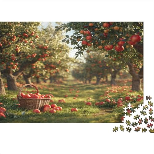 Fruit Gardens Hölzernes Puzzles Für Die Ganze Familie 300 Teile Fruit Herausforderung Spielzeug Tolles Geschenk Einzigartige Heimdekoration 300pcs (40x28cm) von MCSQAEEZE