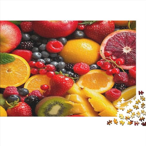 Fruit Hölzernes Puzzles Für Die Ganze Familie 300 Teile Watermelon Lernspiel Tolles Geschenk Heimdekoration Puzzle 300pcs (40x28cm) von MCSQAEEZE