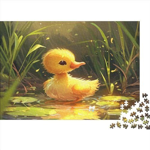 Little Yellow Ducks Hölzernes Puzzles Für Die Ganze Familie 500 Teile Cute Puzzle Lernspiele Tolles Geschenk Einzigartige Heimdekoration 500pcs (52x38cm) von MCSQAEEZE