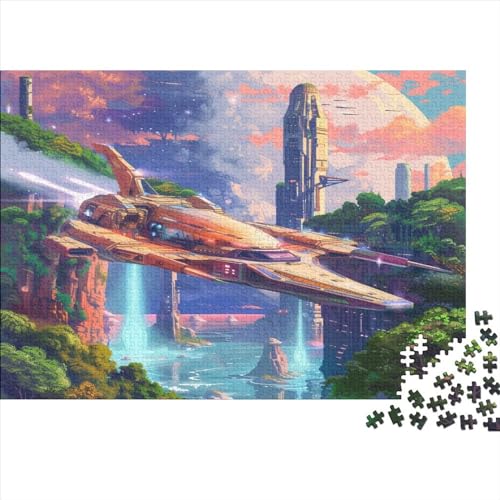 Magic Airplane Hölzernes Nachhaltiges Puzzle Für Erwachsene 1000 Teile Airplane Puzzle Lernspiele Geschenke Einzigartige Heimdekoration 1000pcs (75x50cm) von MCSQAEEZE