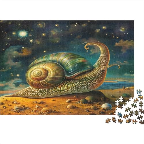 Magical Snails Hölzernes Nachhaltiges Puzzle Für Erwachsene 500 Teile Snails Puzzle Lernspiele Geschenke Heimdekoration Puzzle 500pcs (52x38cm) von MCSQAEEZE