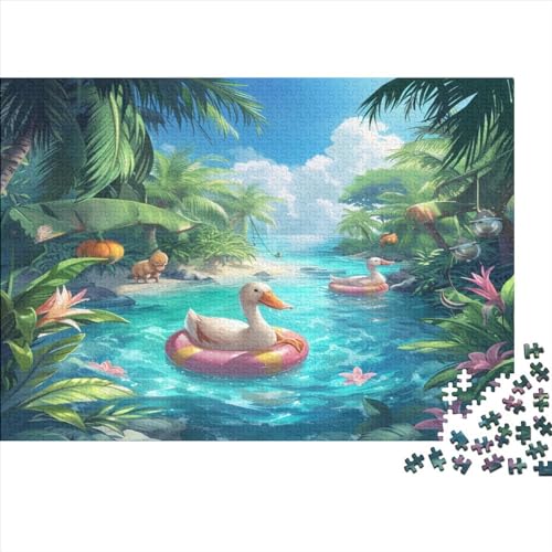 Pools Hölzernes Puzzles Für Erwachsene 1000 Teile Clear Puzzle Lernspiele Heimdekoration Puzzle 1000pcs (75x50cm) von MCSQAEEZE