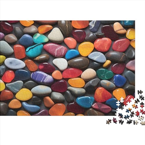 Stones Hölzernes Jigsaw Puzzles Für Die Ganze Familie 1000 Teile Colourful Stressabbau Tolles Geschenk Einzigartige Heimdekoration 1000pcs (75x50cm) von MCSQAEEZE