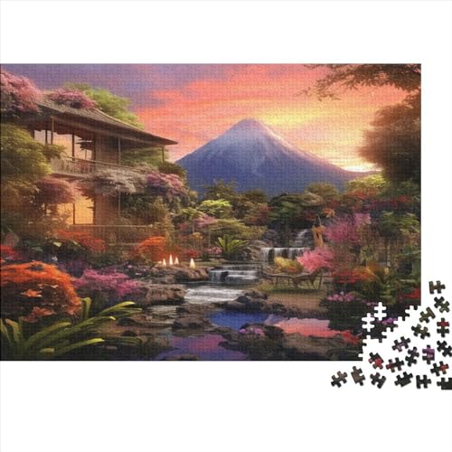 Sweet Landscape Hölzernes Puzzles Für Die Ganze Familie 1000 Teile Landscape Herausforderndes Spiel Einzigartige Heimdekoration 1000pcs (75x50cm) von MCSQAEEZE