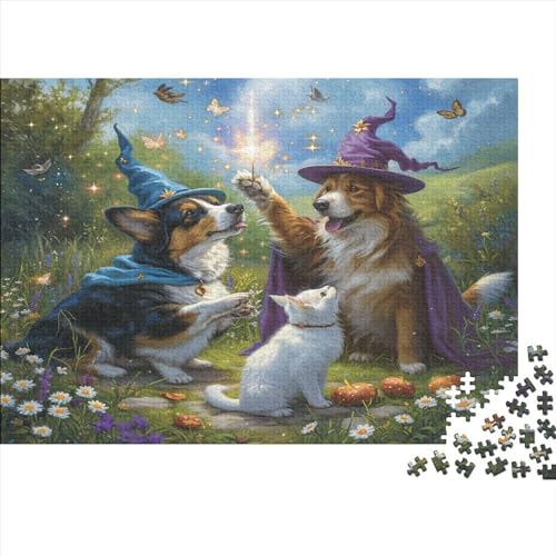 The World of Magic Hölzernes Nachhaltiges Puzzle Für Erwachsene 300 Teile Magical World Herausforderung Spielzeug Einzigartige Heimdekoration 300pcs (40x28cm) von MCSQAEEZE