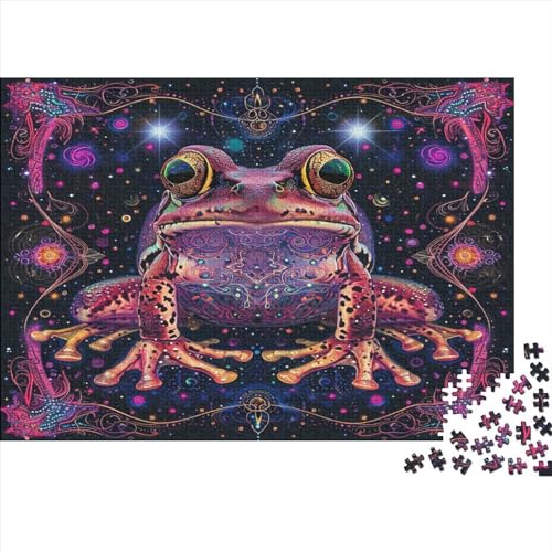 Toad Hölzernes Nachhaltiges Puzzle Für Erwachsene 300 Teile Amphibians Herausforderung Spielzeug Heimdekoration Puzzle 300pcs (40x28cm) von MCSQAEEZE