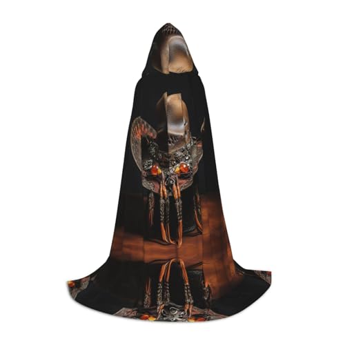 MDATT Amerikanischer West-Rodeo-Hut mit Kapuze für Halloween, Cosplay, Kostüme, Halloween, Karneval, Umhang, Hexenumhang MDATT Amerikanischer West-Rodeo-Hut mit Kapuze für Halloween, Cosplay, Kostüme, Halloween, Karneval, Umhang, Hexenumhang von MDATT