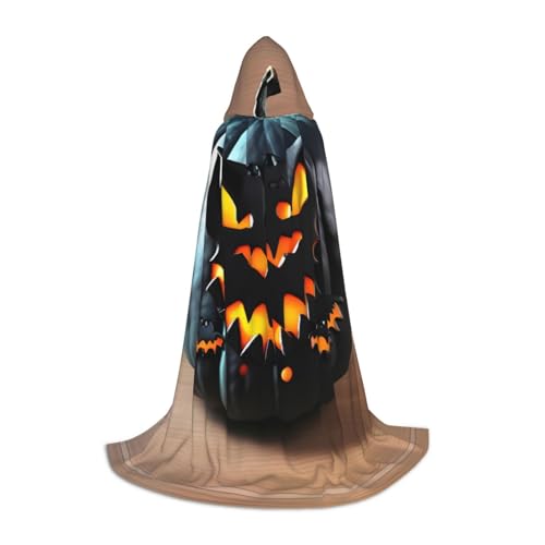 MDATT Halloween-Umhang mit Fledermaus-Kürbis-Kapuzenumhang für Halloween, Cosplay, Halloween, Karneval, Umhang, Hexenumhang MDATT Halloween-Umhang mit Fledermaus-Kürbis-Kapuzenumhang für Halloween, Cosplay, Halloween, Karneval, Umhang, Hexenumhang von MDATT