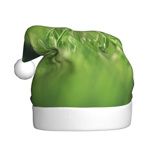 MDATT Hd Green Nature Weihnachtsmütze, Weihnachtsmütze, Weihnachtsmütze, lustige Hüte für Erwachsene, Party-Kostüm-Zubehör von MDATT