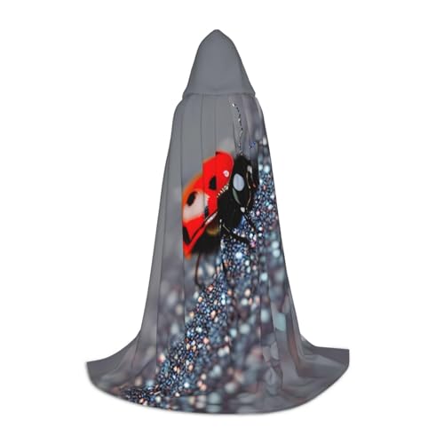 MDATT Kapuzenumhang mit Marienkäfer-Muster, unendlich gesprenkelt, für Halloween, Cosplay, Kostüme, Halloween, Karneval, Umhang, Hexenumhang MDATT Kapuzenumhang mit Marienkäfer-Muster, unendlich gesprenkelt, für Halloween, Cosplay, Kostüme, Halloween, Karneval, Umhang, Hexenumhang von MDATT