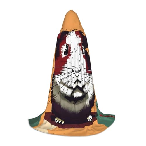 MDATT Kapuzenumhang mit Meerschweinchen-Muster für Halloween, Cosplay, Halloween, Karneval, Umhang, Hexenumhang MDATT Kapuzenumhang mit Meerschweinchen-Muster für Halloween, Cosplay, Halloween, Karneval, Umhang, Hexenumhang von MDATT