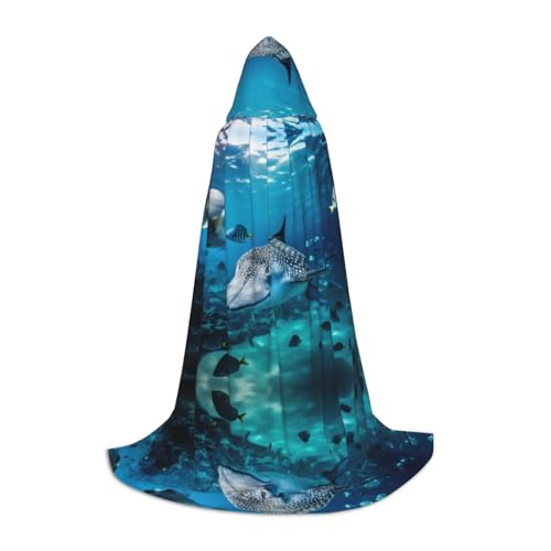 MDATT Meerestiere, Stachelrochen, Kapuzenumhang für Halloween, Cosplay, Kostüme, Halloween, Karneval, Umhang, Hexenumhang MDATT Meerestiere, Stachelrochen, Kapuzenumhang für Halloween, Cosplay, Kostüme, Halloween, Karneval, Umhang, Hexenumhang von MDATT