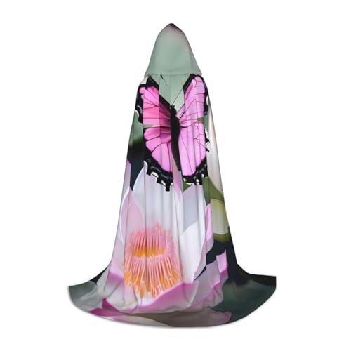 MDATT Rosa Schmetterling 1 Kapuzenumhang für Halloween Cosplay Kostüme Halloween Karneval Umhang Hexenumhang Kostüm MDATT Rosa Schmetterling 1 Kapuzenumhang für Halloween Cosplay Kostüme Halloween Karneval Umhang Hexenumhang Kostüm von MDATT