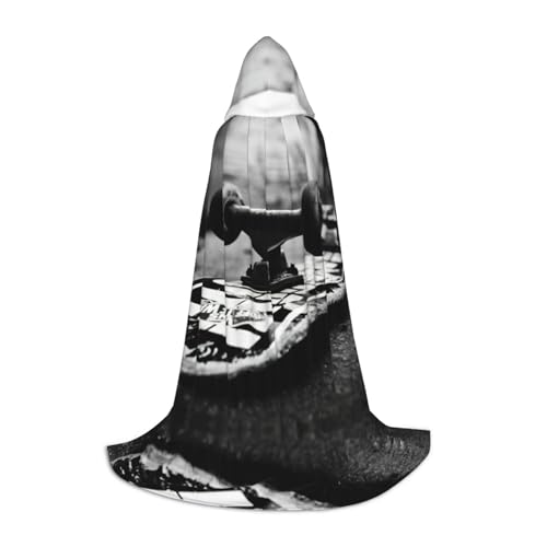 MDATT Skate Boards Halloween-Umhang mit Kapuze, voller Länge, Uni, langer Umhang für Halloween, Karneval, Muss MDATT Skate Boards Halloween-Umhang mit Kapuze, voller Länge, Uni, langer Umhang für Halloween, Karneval, Muss von MDATT