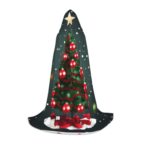 MDATT Umhang mit Kapuze und Weihnachtsbaum und Ball, für Halloween, Cosplay, Halloween, Karneval, Umhang, Hexenumhang MDATT Umhang mit Kapuze und Weihnachtsbaum und Ball, für Halloween, Cosplay, Halloween, Karneval, Umhang, Hexenumhang von MDATT