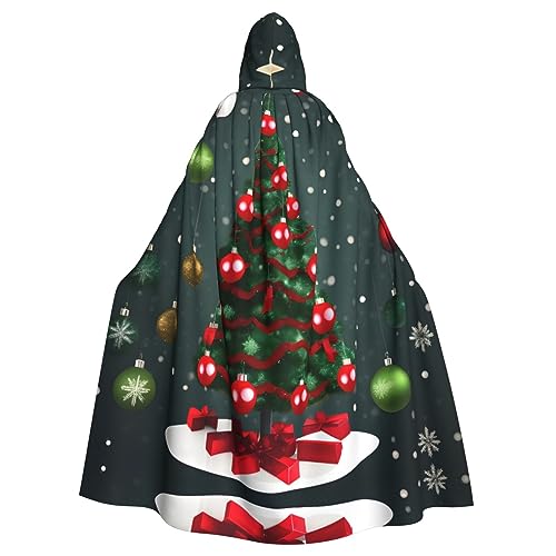 MDATT Umhang mit Weihnachtsbaum und Kugel, langer Umhang für Halloween, Umhang, Kostüme, Kapuzenumhang, Maskerade MDATT Umhang mit Weihnachtsbaum und Kugel, langer Umhang für Halloween, Umhang, Kostüme, Kapuzenumhang, Maskerade von MDATT