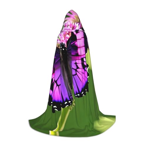 MDATT Violetter Schmetterlings-Umhang mit Kapuze für Halloween, Cosplay, Kostüme, Halloween, Karneval, Umhang, Hexenumhang MDATT Violetter Schmetterlings-Umhang mit Kapuze für Halloween, Cosplay, Kostüme, Halloween, Karneval, Umhang, Hexenumhang von MDATT