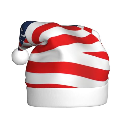 MDATT Weihnachtsmützen – Festliche Foto-Requisiten für Weihnachtsfeiern, verschiedene Designs für Erwachsene, amerikanische Flagge, patriotisch von MDATT
