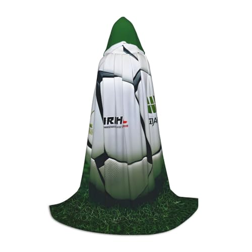 MDATT Weißer Fußball-Kapuzenumhang für Halloween, Cosplay, Halloween, Karneval, Umhang, Hexenumhang MDATT Weißer Fußball-Kapuzenumhang für Halloween, Cosplay, Halloween, Karneval, Umhang, Hexenumhang von MDATT