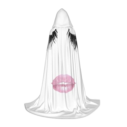 MDATT Wimpernlippen-Umhang für Halloween, voller Länge, Uni, mit Kapuze, lang, Halloween, Karneval, ein Muss MDATT Wimpernlippen-Umhang für Halloween, voller Länge, Uni, mit Kapuze, lang, Halloween, Karneval, ein Muss von MDATT
