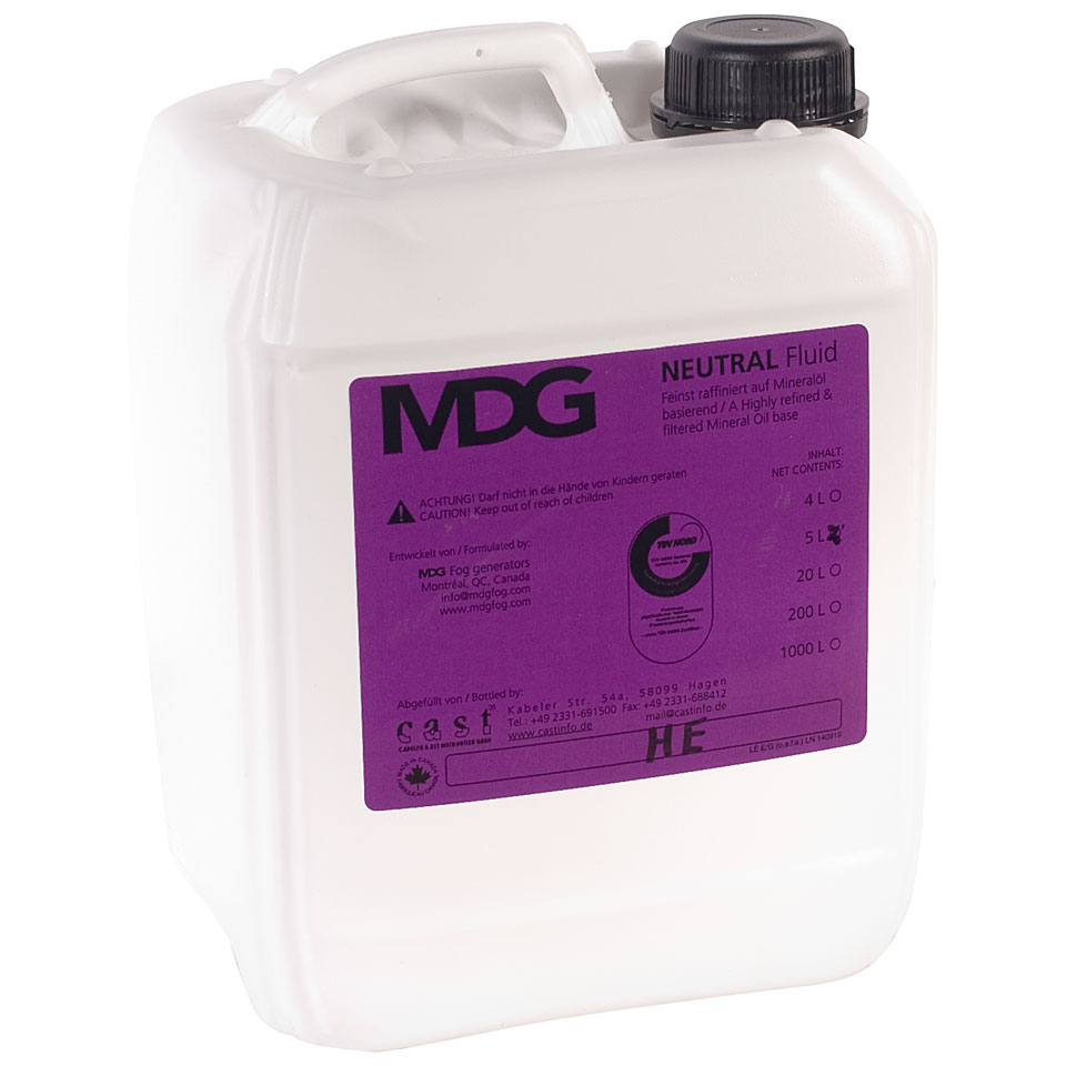 MDG Neutral Fog Fluid 5L Fluid MDG Neutral Fog Fluid 5L Fluid von MDG