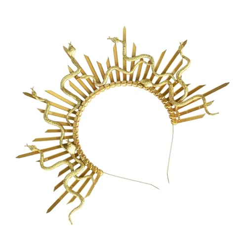 MEAKTSMI 3d Snake Hairhoop Griechische Mythologie Haarband Halloween Party Requisiten Stirnband Erwachsene Bühnenauftritte Cosplay Accessoires von MEAKTSMI