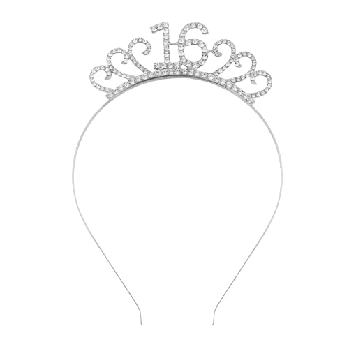 MEAKTSMI Zarte 16. Geburtstag Stirnbänder Elegante Haarbänder Für Mädchen Geburtstagsfeier Foto Requisiten Kopfbedecke Kronen Kronen MEAKTSMI Zarte 16. Geburtstag Stirnbänder Elegante Haarbänder Für Mädchen Geburtstagsfeier Foto Requisiten Kopfbedecke Kronen Kronen von MEAKTSMI