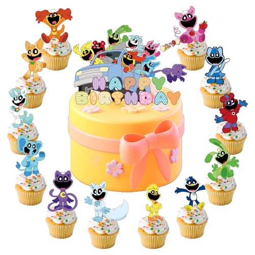 25 Stück Tortendeko,Kuchen Deko Kindergeburtstag, Cupcake Toppers, Kuchenzubehör,Happy Birthday Tortendeko für Jungen Geburtstag Party Kuchen Dekoration Supplies 25 Stück Tortendeko,Kuchen Deko Kindergeburtstag, Cupcake Toppers, Kuchenzubehör,Happy Birthday Tortendeko für Jungen Geburtstag Party Kuchen Dekoration Supplies von MEBSJY