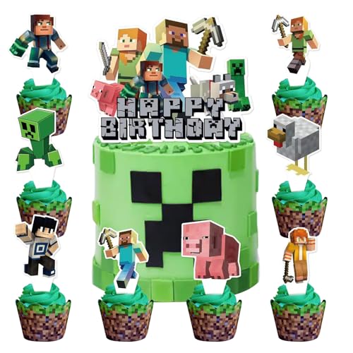 25pcs Tortendeko,Deko Torte,Kuchen Deko,Cake Topper,Happy Birthday Tortendeko,Für Kinder Party Geburtstag Kuchen Dekoration Party Supplies 25pcs Tortendeko,Deko Torte,Kuchen Deko,Cake Topper,Happy Birthday Tortendeko,Für Kinder Party Geburtstag Kuchen Dekoration Party Supplies von MEBSJY