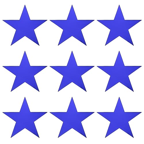 MECCANIXITY Star Cutouts Papier-Konfetti-Ausschnitte für Geburtstagsparty, Klassenzimmer, Hochzeit, Pinnwand, Wanddekoration, 15 cm, Blau, 80 Stück von MECCANIXITY