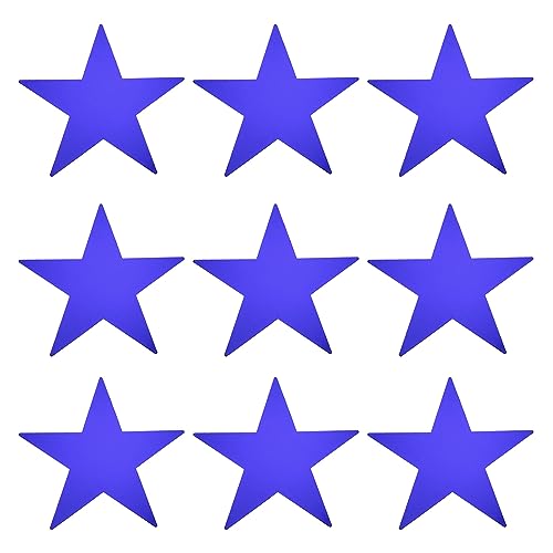 MECCANIXITY Star Cutouts Papier-Konfetti-Ausschnitte für Geburtstagsparty, Klassenzimmer, Hochzeit, Pinnwand, Wanddekoration, 27,9 cm, Blau, 36 Stück von MECCANIXITY