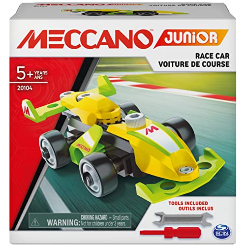 MECCANO Junior, Rennwagen STEAM Modellbausatz, für Kinder ab 5 Jahren von MECCANO