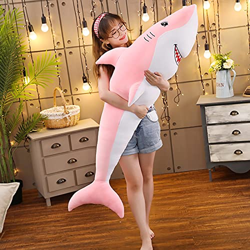 MEDFL 70/100/120cm Großer Delfin Plüschtier Ragdoll Puppe Schlafkissen Mädchen Niedliches Langes Stabkissen Faules Bett Geschenk 100cm C von MEDFL