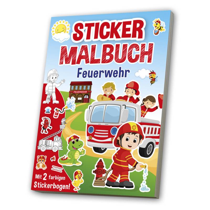 Mal- & Stickerbuch Feuerwehr von MEDIA