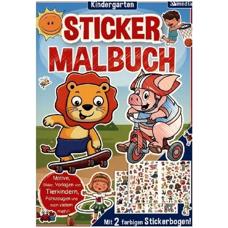 Mal- & Stickerbuch Kindergarten von MEDIA