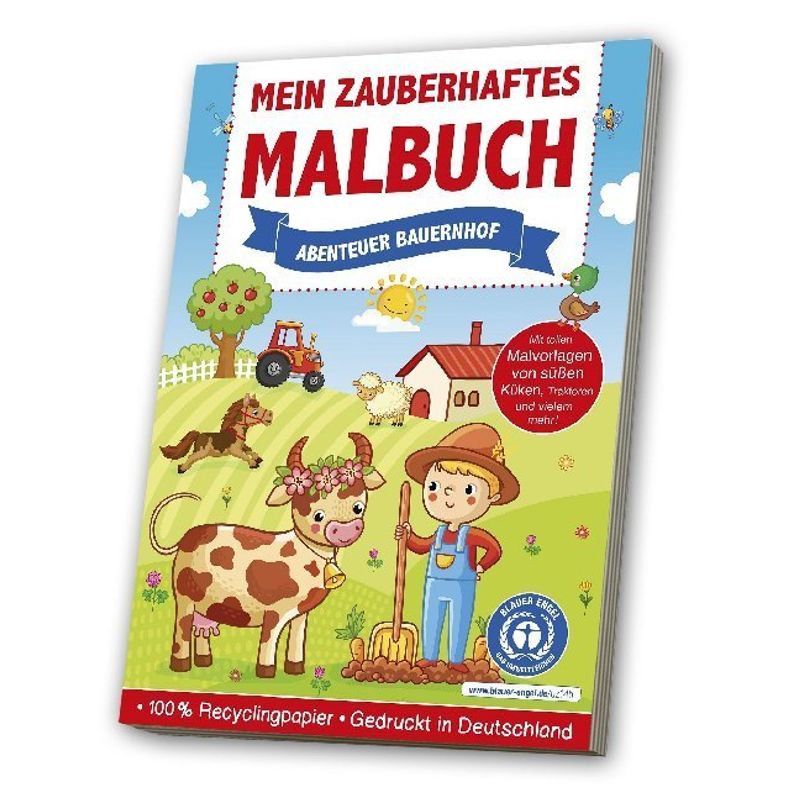 Mein zauberhaftes Malbuch - Abenteuer Bauernhof von MEDIA