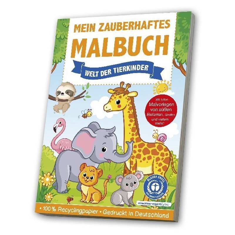 Mein zauberhaftes Malbuch - Welt der Tierkinder von MEDIA