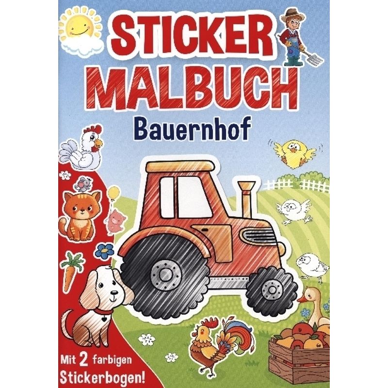 Stickermalbuch Bauernhof von MEDIA