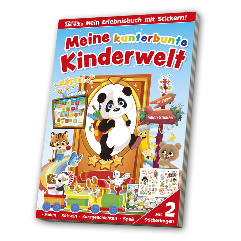 Stickerspaßbuch Kunterbunte Kinderwelt von MEDIA
