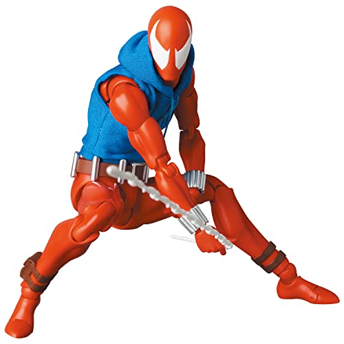 MAFEX No.186 MAFEX SCARLET SPIDER (COMIC Ver.) Gesamthöhe ca.6,1 Zoll (155 mm), Maßstabsfreie, vorbemalte Actionfigur von MEDICOM TOY